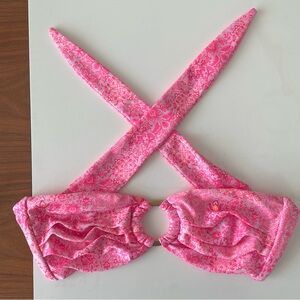 Kulani Kinis strapless bandeau bikini top in rose quartz